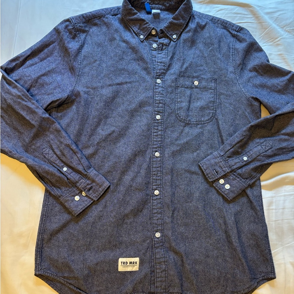 🚨2 for $12🚨Men's Blue Button-Down Shirt